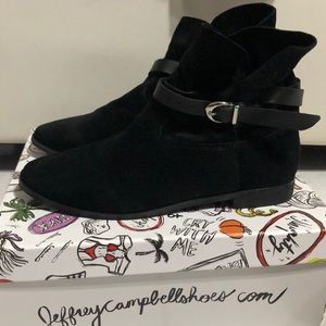 Jeffrey Campbell Lincoln ankle suede boots